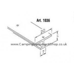 Curtain Rail 2.5m Plastic