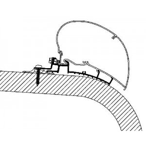 Omnistor Awning Installation Kit Giottiline adapter - serie 6 - 3.50m Omnistor 50610735