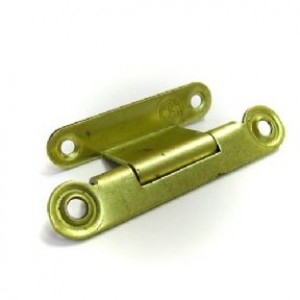 Cranked Hinge - Brass